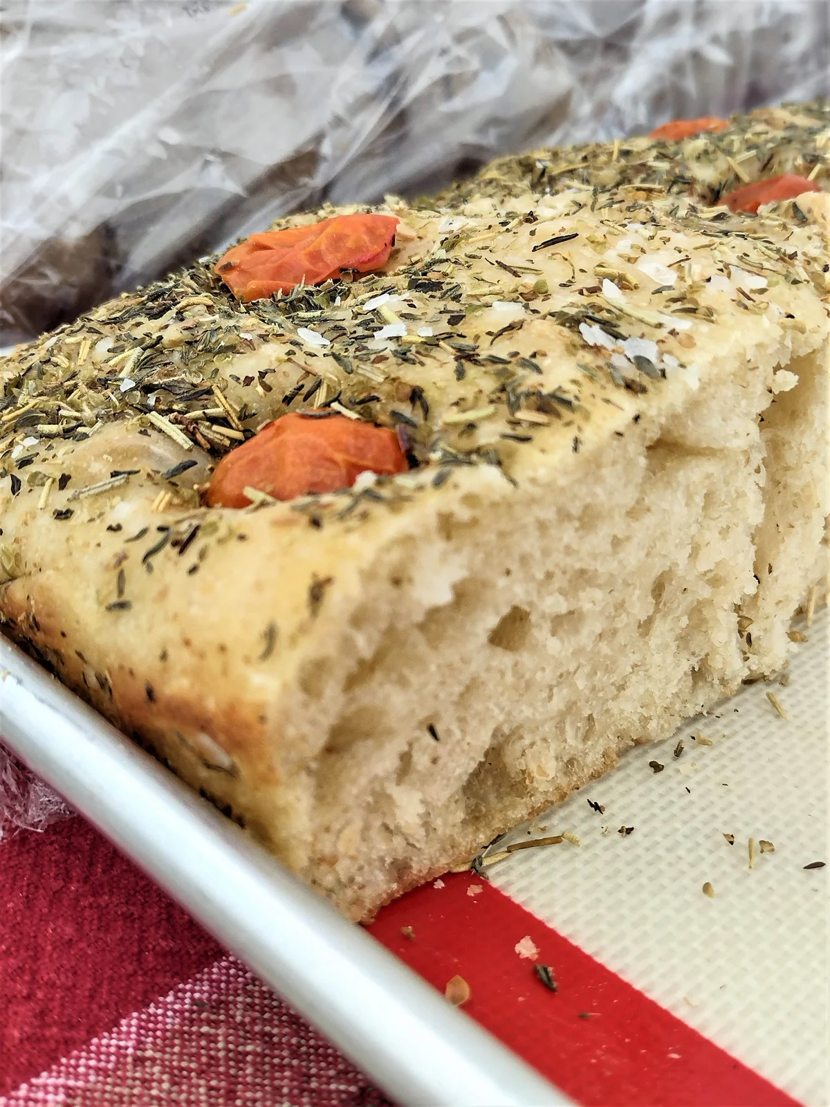 Focaccia- Herbs & Sundried Tomato Loaf 8