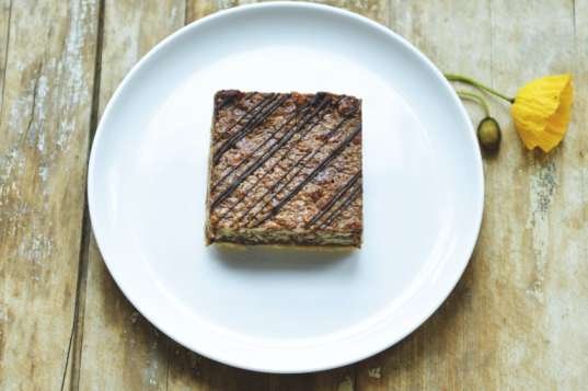 GLUTEN FREE GERMAN CHOCOLATE BAR WITH PECANS