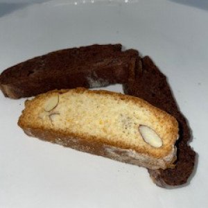 Biscotti chocolate dipped