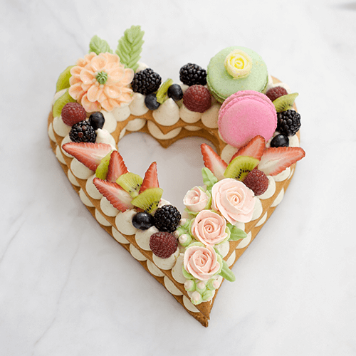 Heart Shape Cream Tart