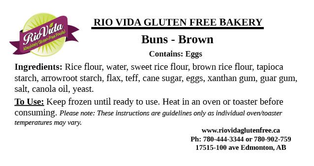 brown with flax Buns (Pack of 4)