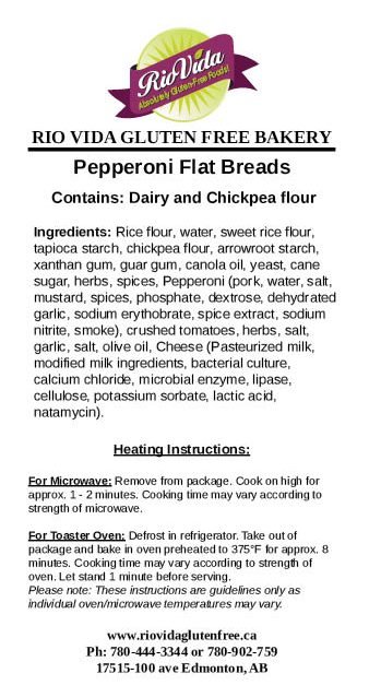 Pepperoni Flatbread (Pork) (2 per package)