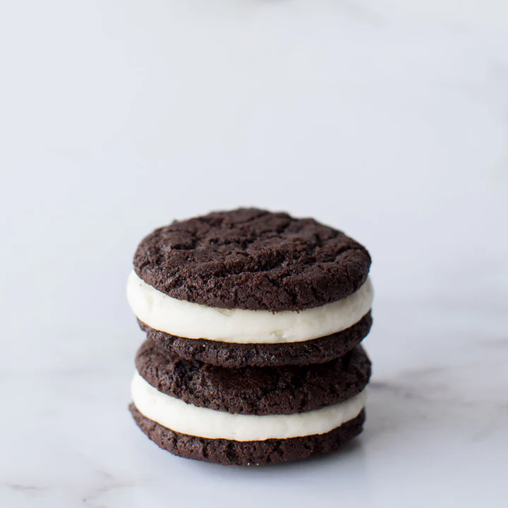 CHOCOLATE CREAM CHEESE SANDWICH COOKIE