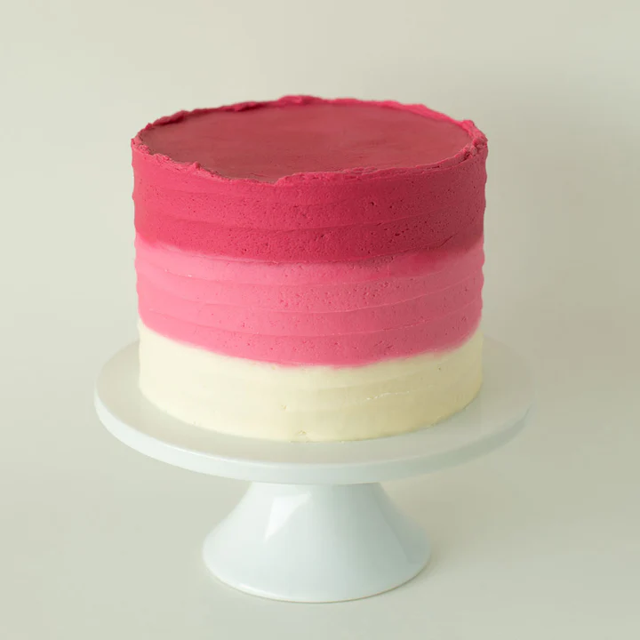 REVERSE OMBRE RIBBED CAKE