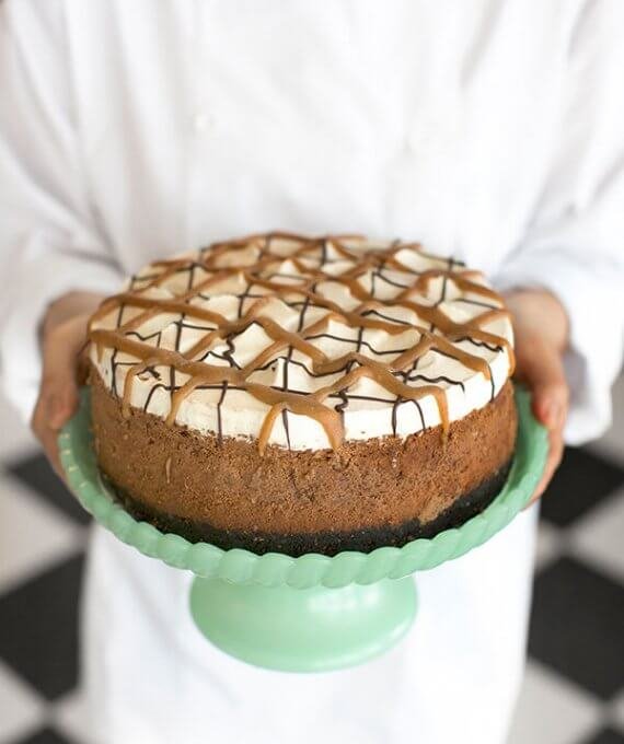 Salted Caramel Chocolate Cheesecake