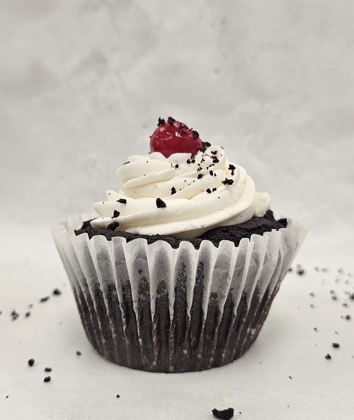 Gluten Free Black Forest Vegan Cupcake