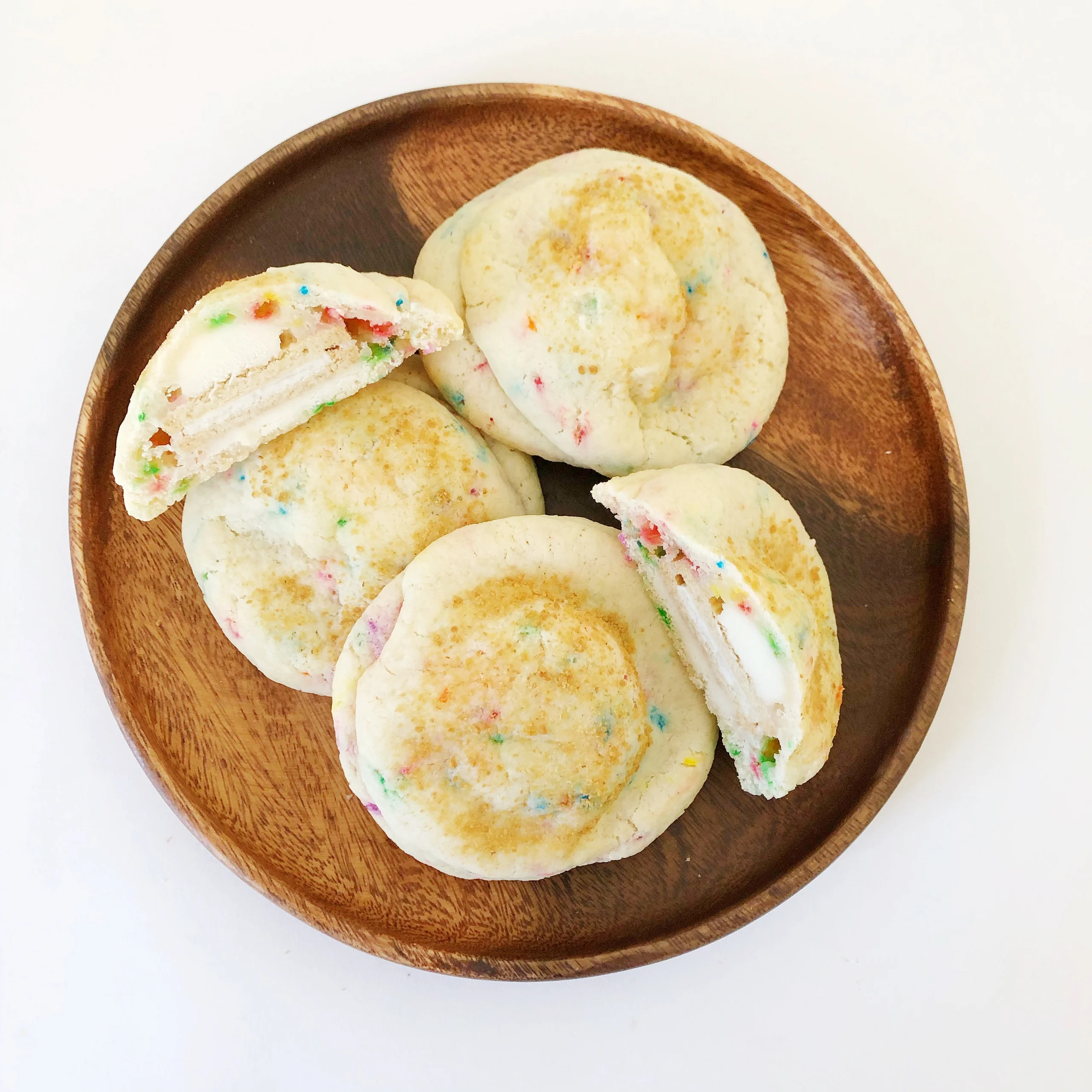 Golden Oreo Stuffed Birthday Cookies - 2 Pack