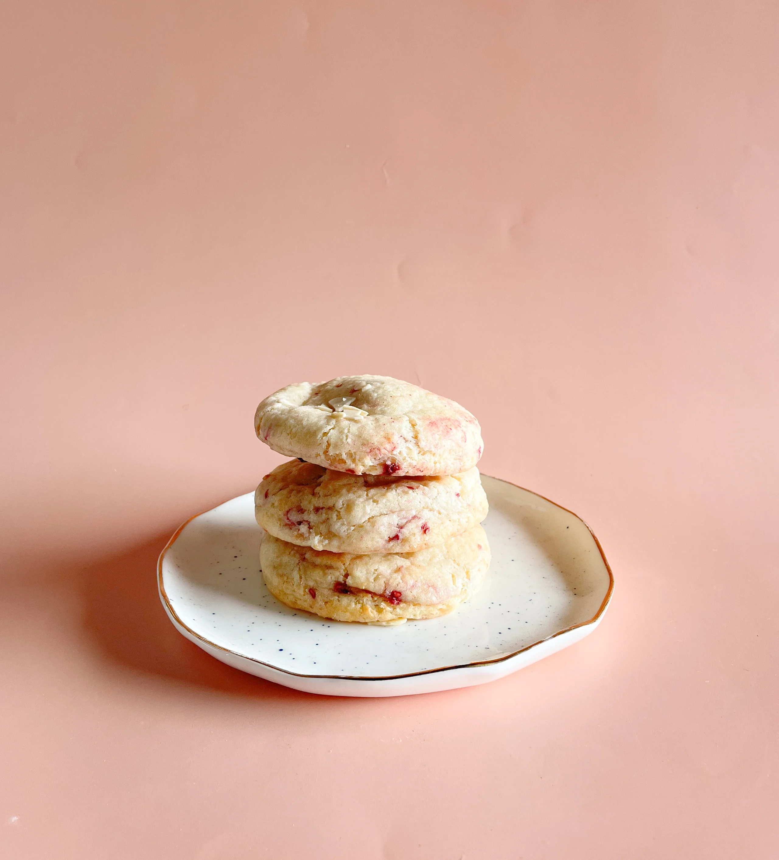 Raspberry Almond Cream Stuffed Cookies - 2 Pack