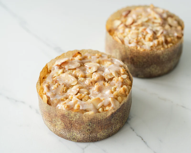 Coffee Cake - Roasted Rhubarb & Peach