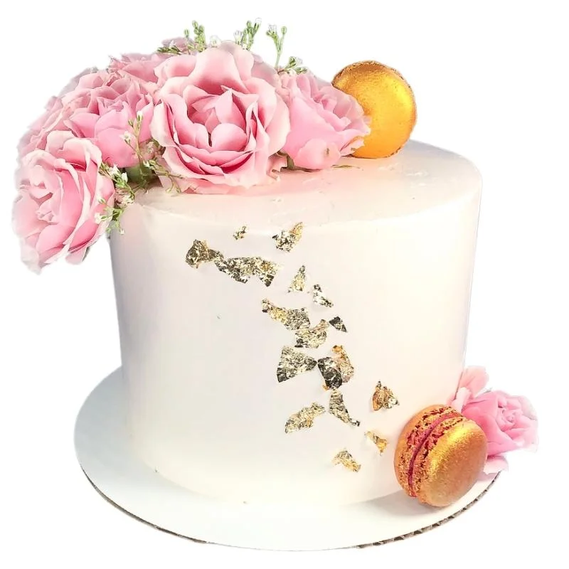Clean Cake with Florals - Pre-Order Only