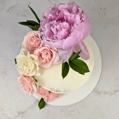 Naked Cake with Florals - Pre-Order Only
