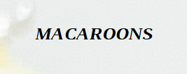 MACAROONS 1 PC 
