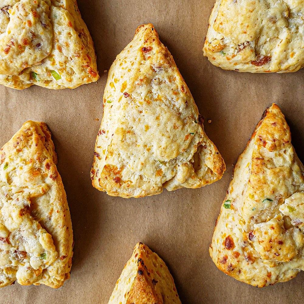 Herb, Cheese & Onion Scones