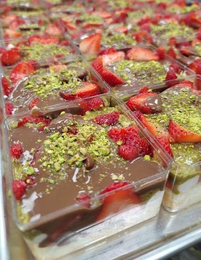 Strawberry Pistachio Milk Cake