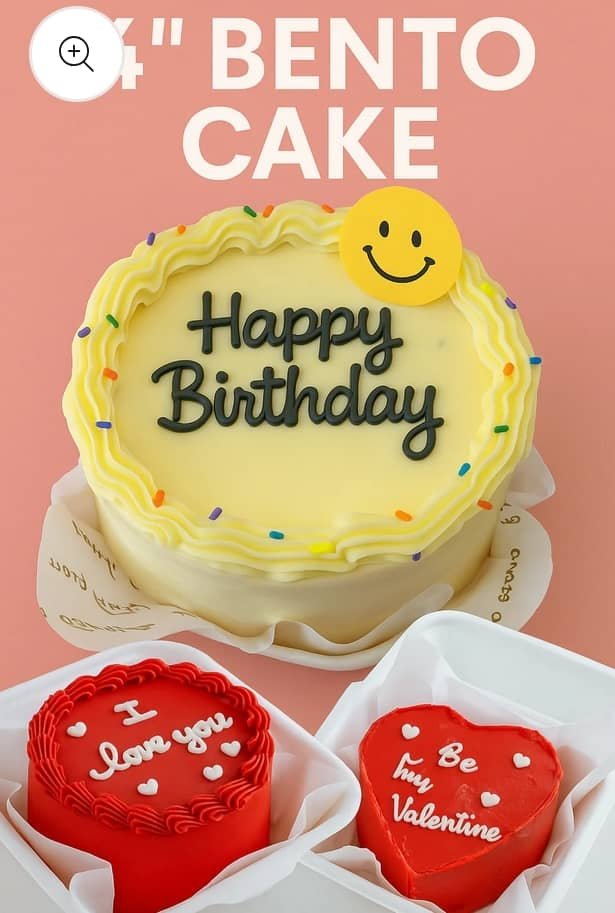 4 inch bento box cakes