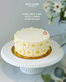 6 inch earl gray cake with lemon curd filling