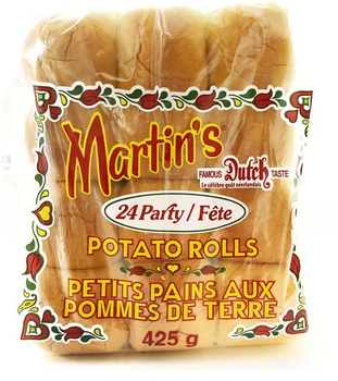 Big Marty's 24 Party Potato Rolls