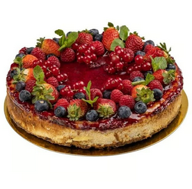 Mixed Berry Torte Slice Cake