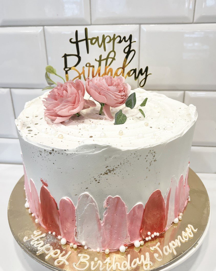 PInk Painted Brush Stroke