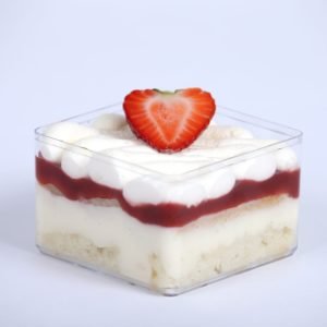Strawberry Rose Lychee Misu Cup