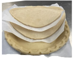 Frozen Unbaked Pie Shells with Lid