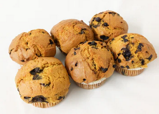 Pumpkin Saskatoon Muffins