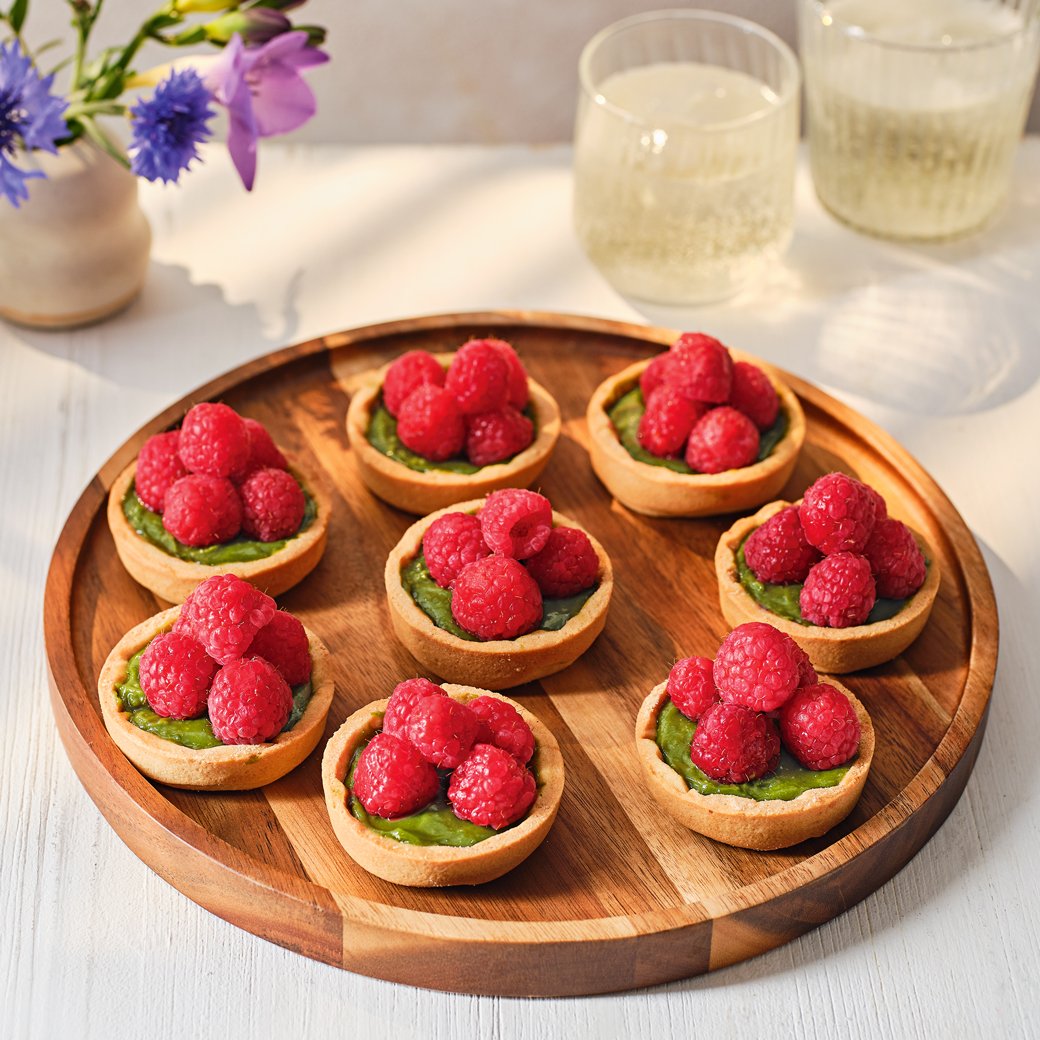 Raspberry & Matcha Tart