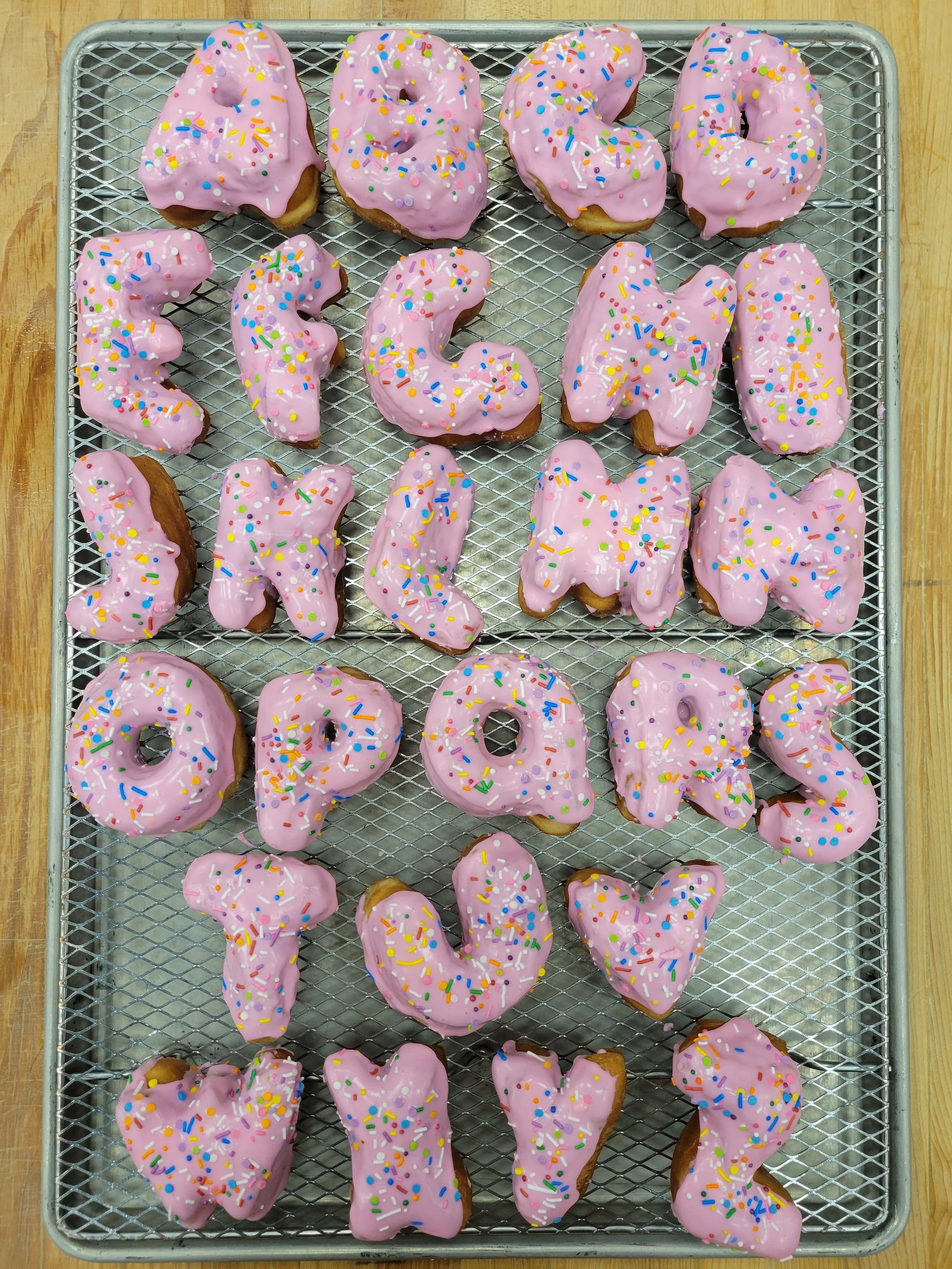 Custom Letter Doughnut