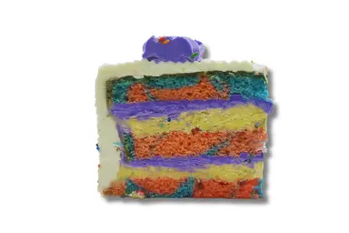 Carnival cake slice