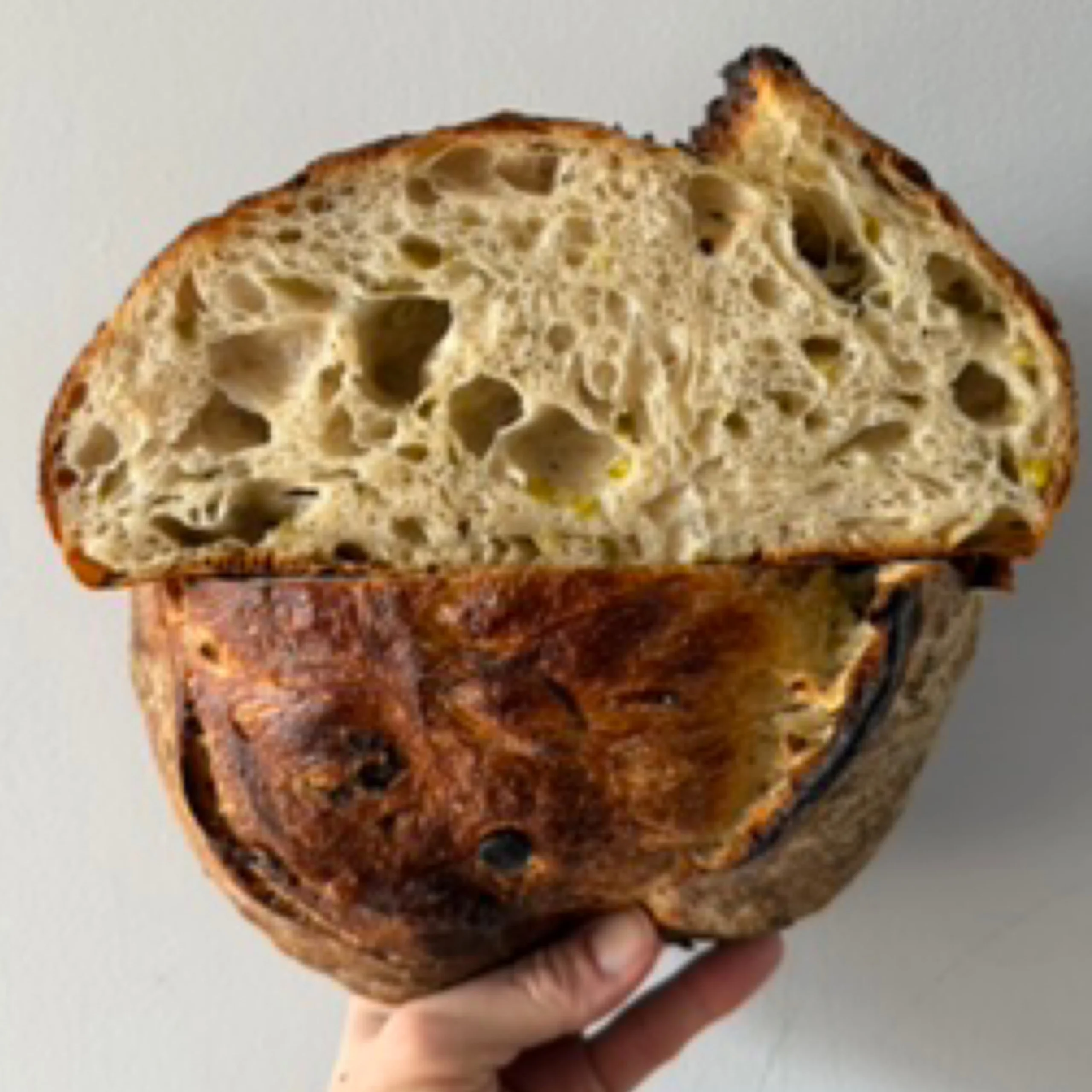CHIVES & OLIVE OIL sourdough bread