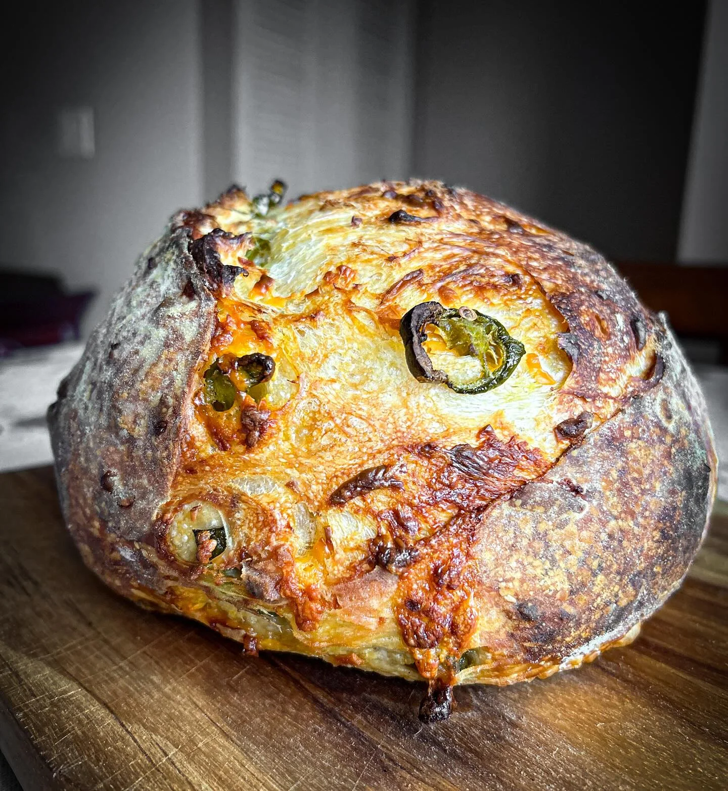 CHEDDAR & JALAPENO sourdough bread