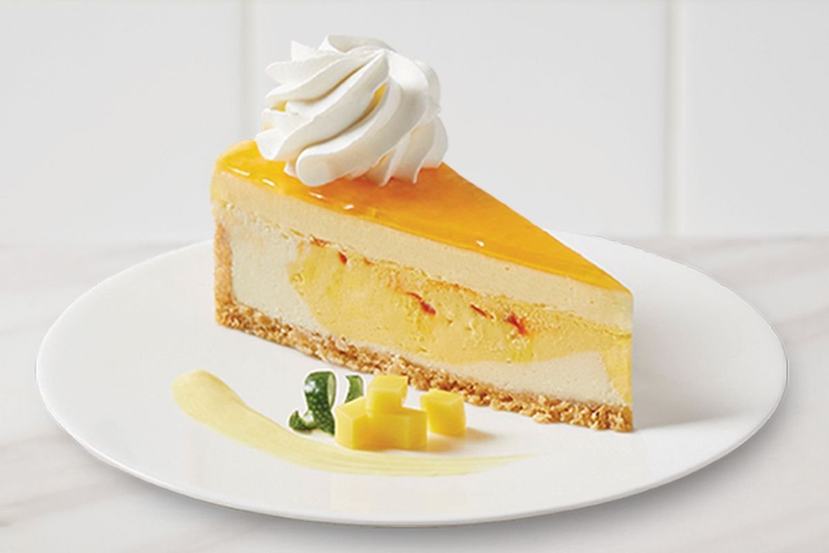 Mango Cheesecake Slice
