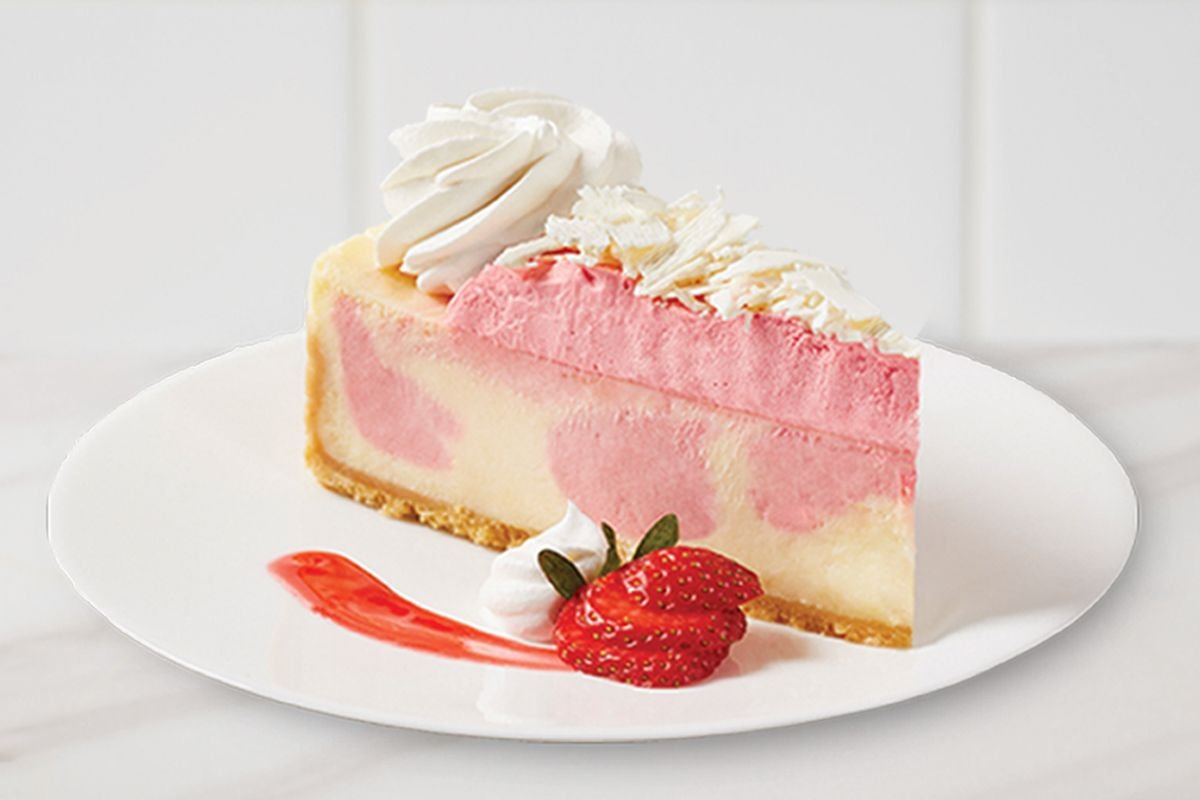 Wild Strawberries & Cream Cheesecake Slice