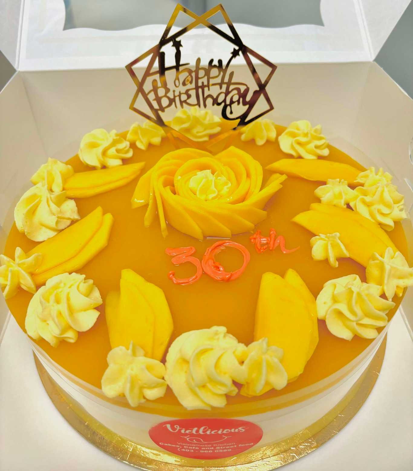 Mango Mousse Pandan Cake