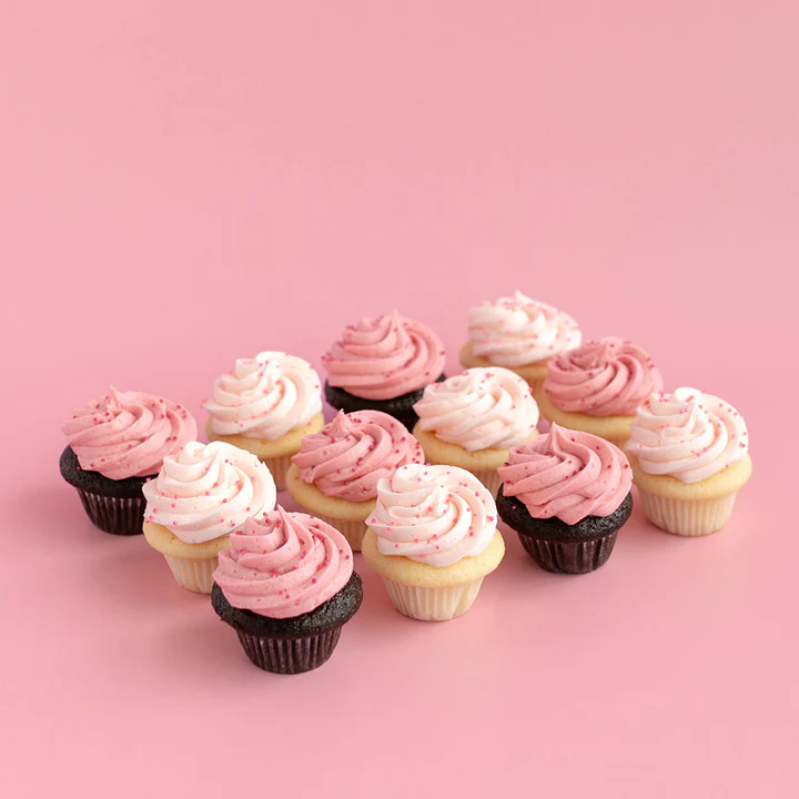 Pink Mini Cupcake Dozen