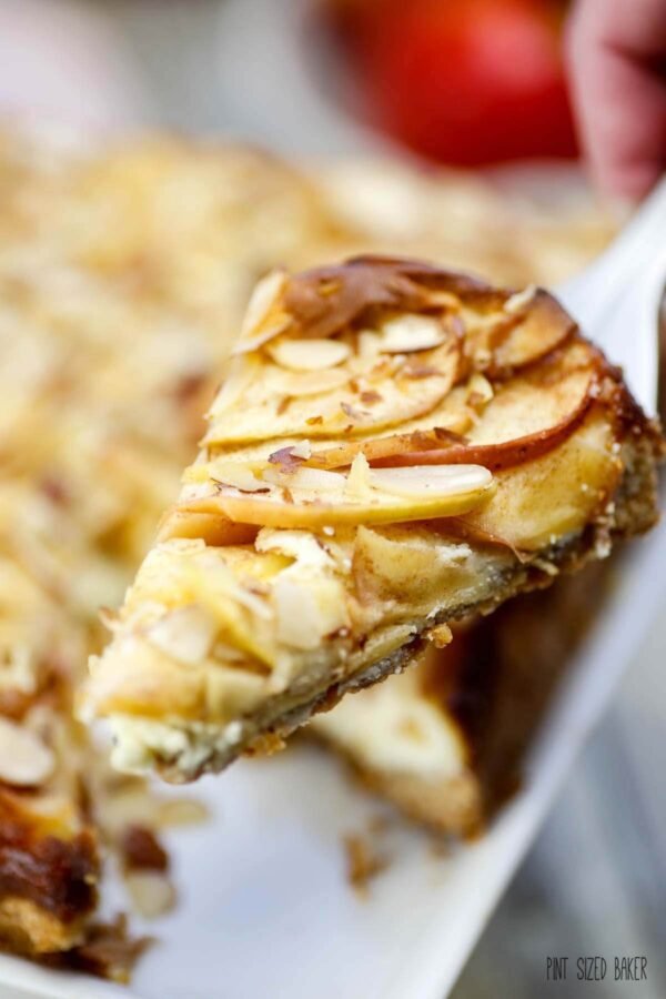 Apple Almond Raspberry Cheesecake
