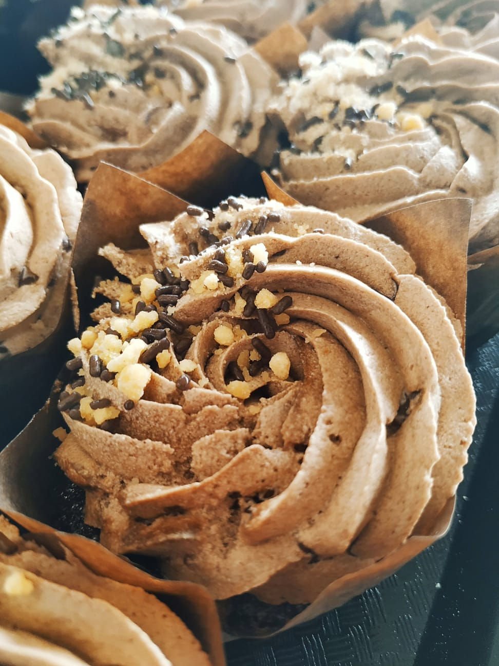 Chocolate Cookie Dough Cupcake Vegan