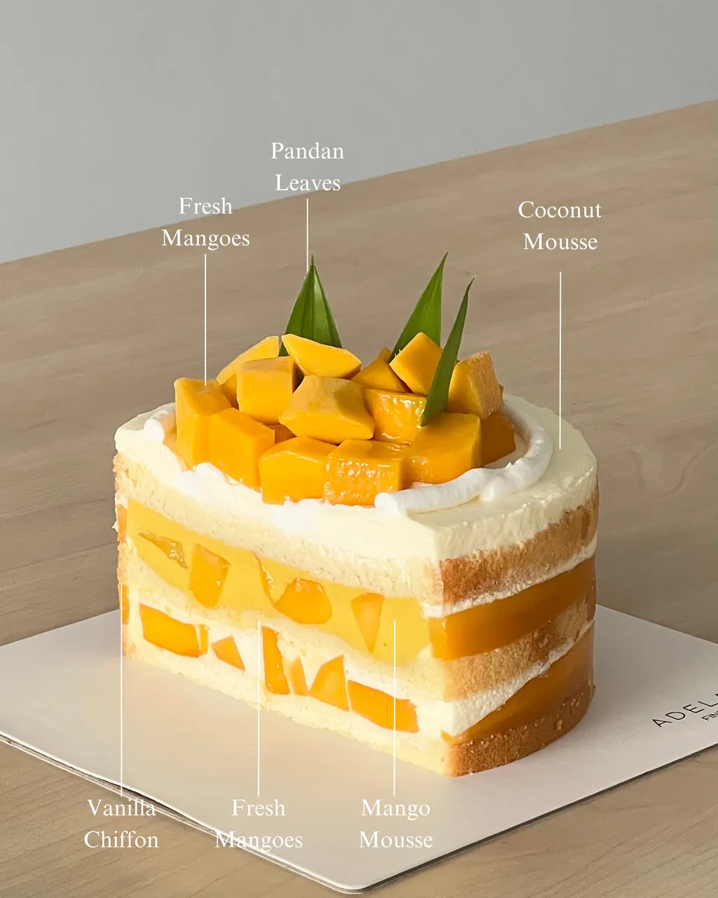 Mango Coconut Pastry (Per Piece)