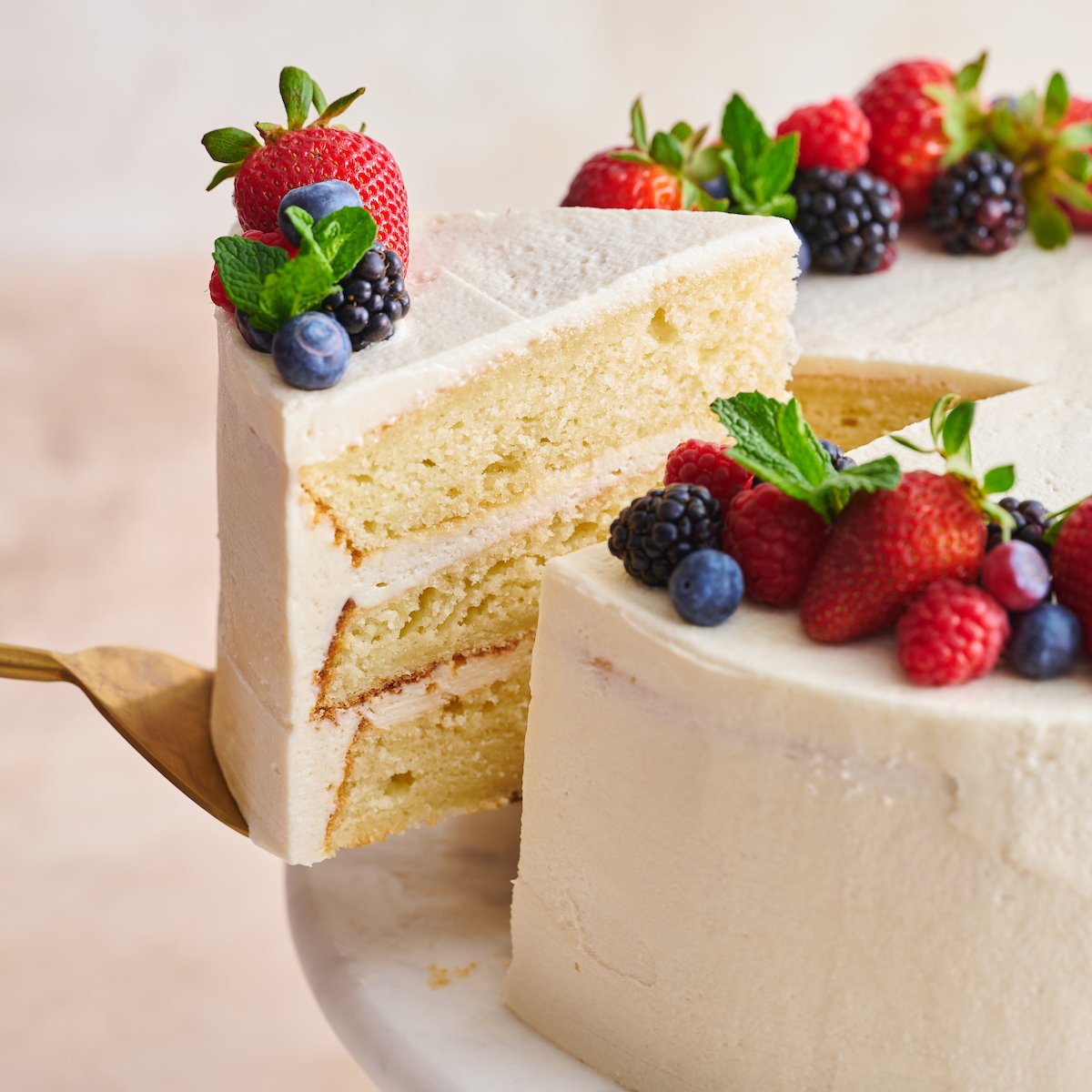 Vanilla butter cream cake