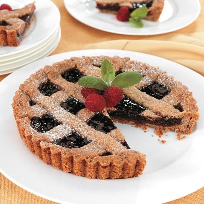 Tarte linzer framboises / Raspberry linzer tart