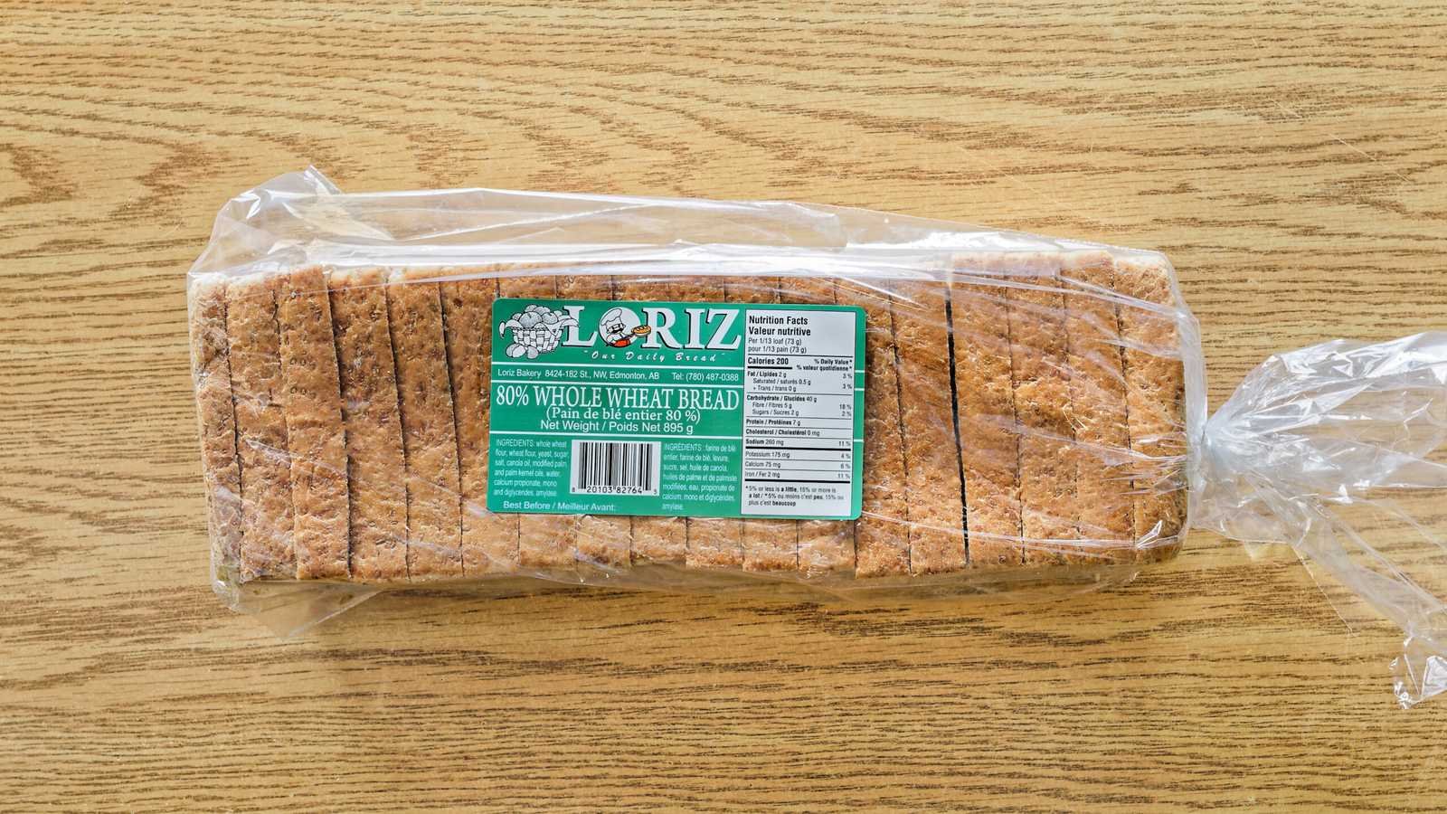 11. 80% Whole Wheat Tasty