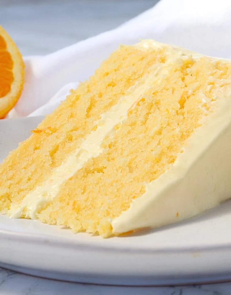 Fresh Orange Cream Cake (1 x one piece)