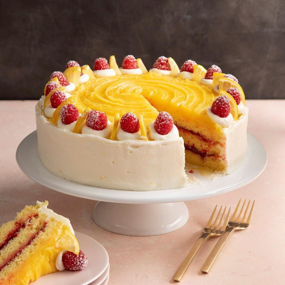 Lemon and Raspberry Cake