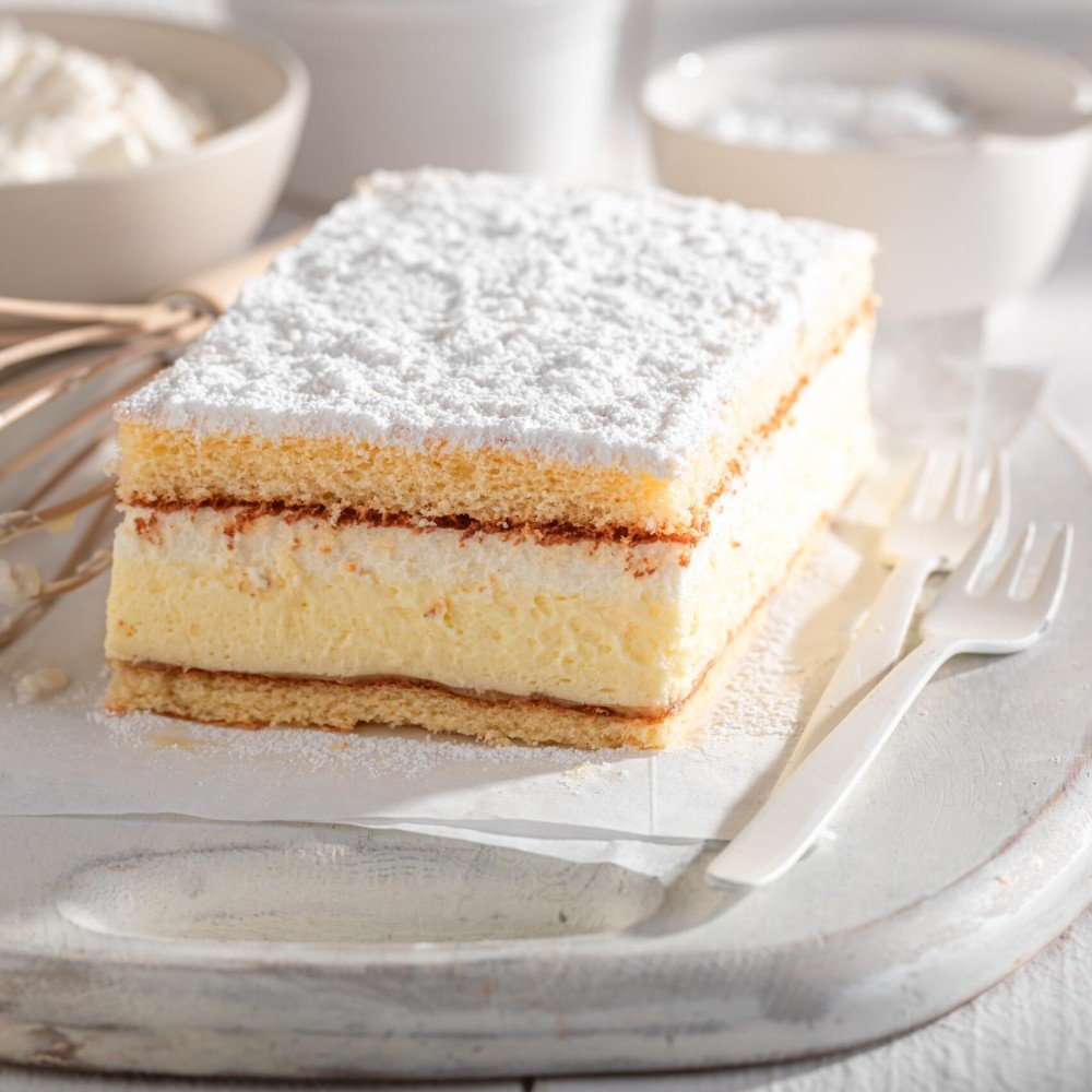 Vanilla Sponge Custard Cake