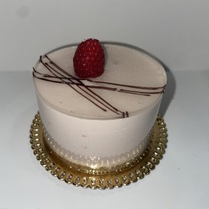 Raspberry-Lychee Cheesecake
