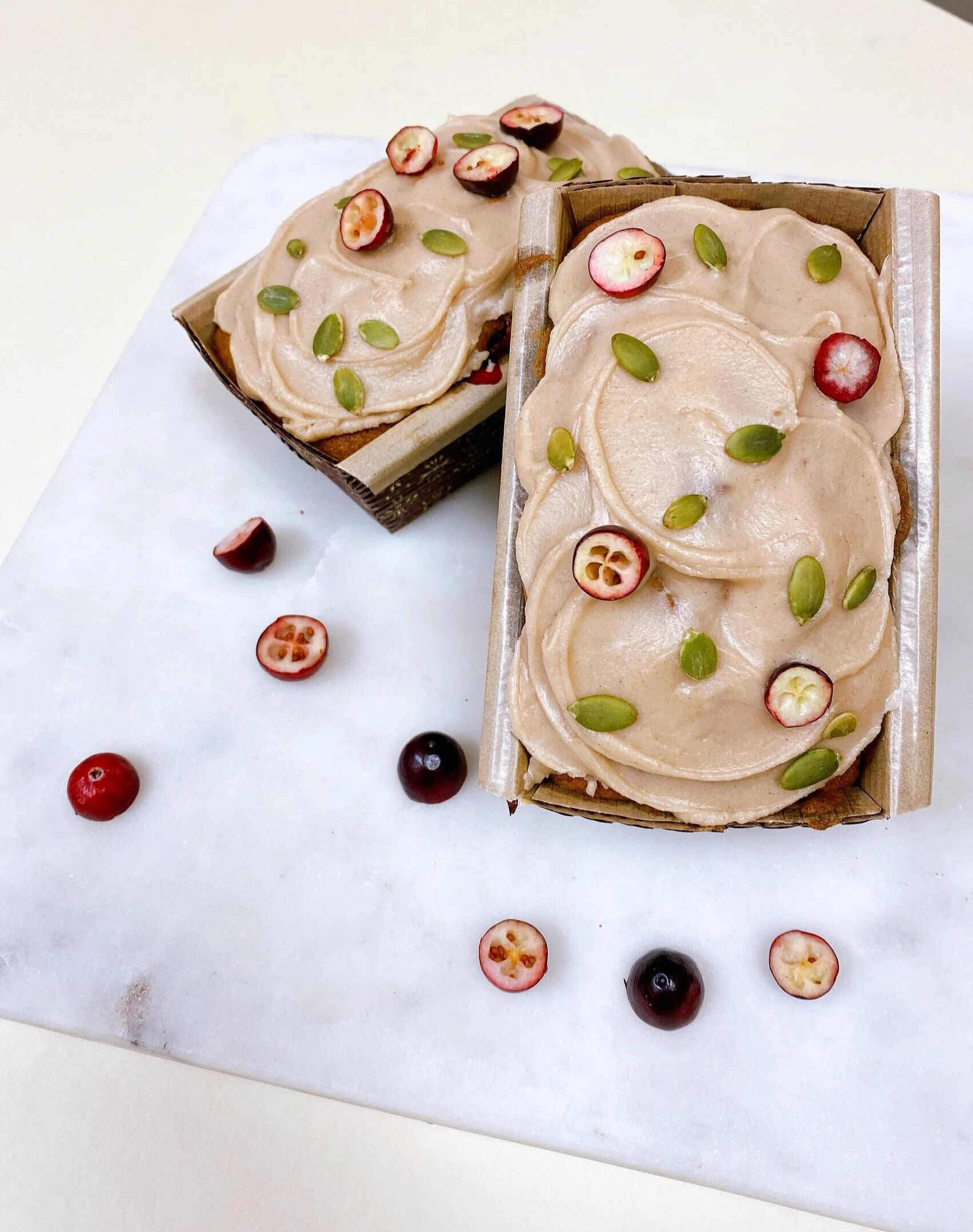 Cranberry Pumpkin Brown Butter Mini Loaf