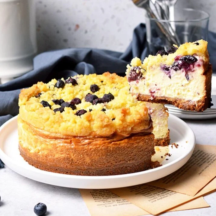 Blueberry Crumble Cheesecake 9