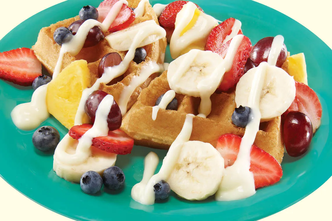 Fruits waffle
