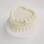 White Hearts Cake