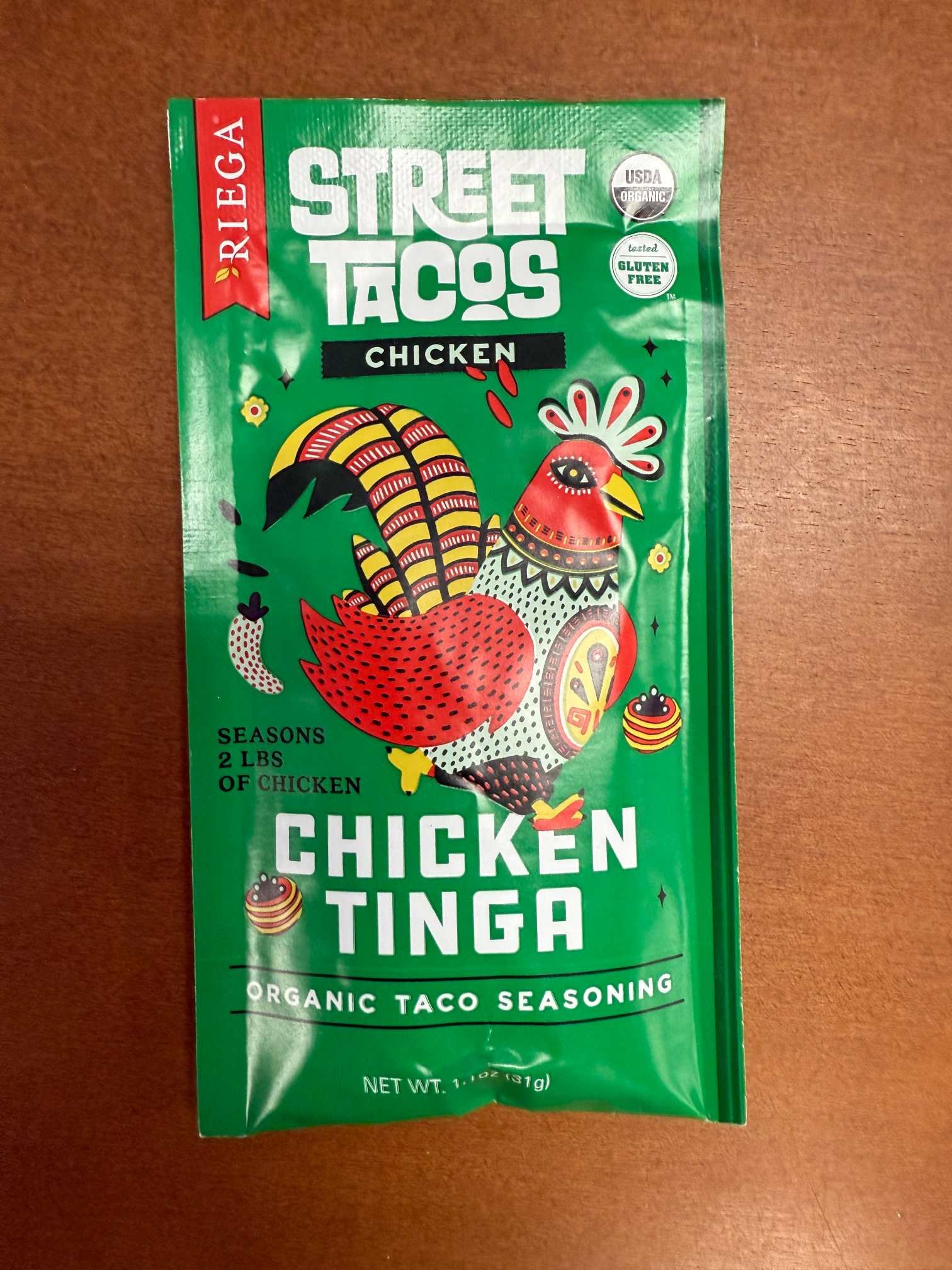 Riega Street Tacos Chicken Tinga Organic Taco Seasoning